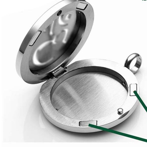 Versatile Celtic Silver Locket Pendant Necklace - Picture 14 of 14